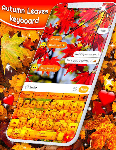 Autumn Leaves Keyboard 🍂 Leaf HD Theme Keyboards screenshot 6