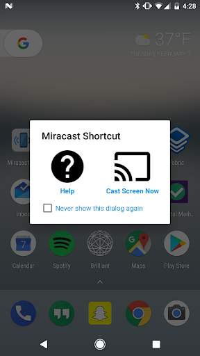 Miracast Screen Sharing/Mirror screenshot 1