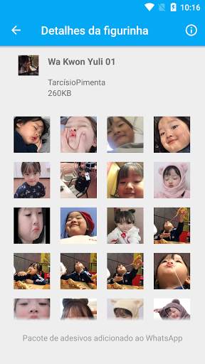 Cute stickers Korean Wa Kwon Yuli stickers screenshot 3