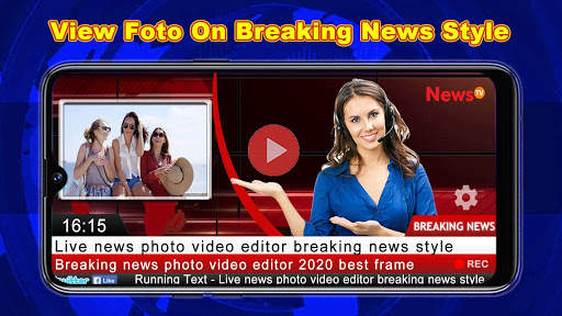 Breaking News Video Maker - Reporter Foto Moment screenshot 2
