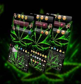 weed Rasta GO Keyboard Theme screenshot 1