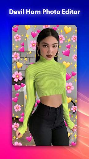 Devil Horn Photo Editor | Neon Horns Devil screenshot 3