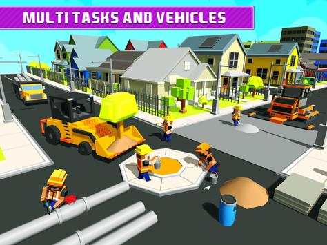 Blocky Highway Road Building screenshot 9