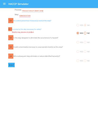 HACCP Simulator screenshot 4
