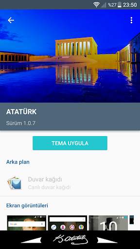 Atatürk Xperia Tema screenshot 7