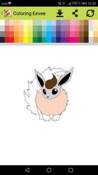 Eevee Evolution Coloring book скриншот 4