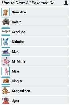 How to Draw All Pokemon Go Characters screenshot 4