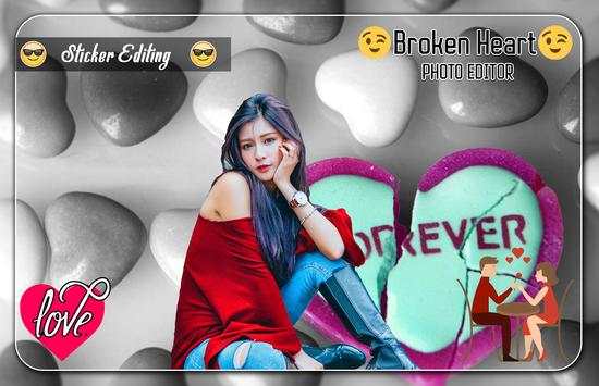 Broken Heart Photo Editor 4 تصوير الشاشة