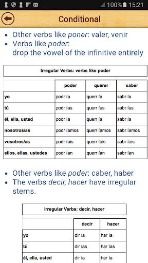 Spanish Grammar for English Speakers Lite screenshot 3