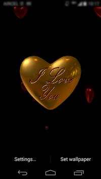 Love Valentine Heart LWP 2015 1 تصوير الشاشة