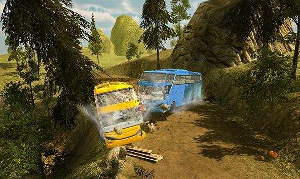 Hill Bus 3D Racing Driving Simulator Game screenshot 2