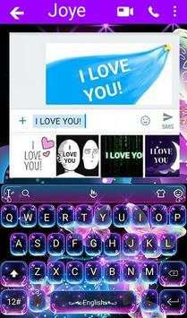 Chủ đề bàn phím Bướm nê-ông screenshot 7