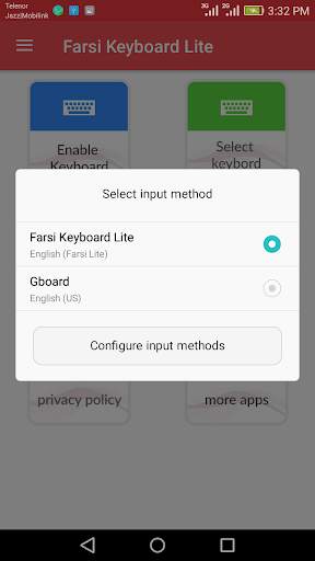 Farsi Keyboard Lite screenshot 3