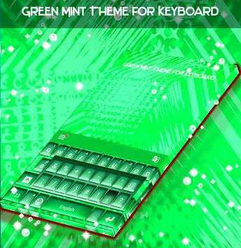 Green Mint Theme for Keyboard screenshot 1