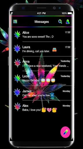 Weed Rasta Keyboard for Android GO🔥 screenshot 3