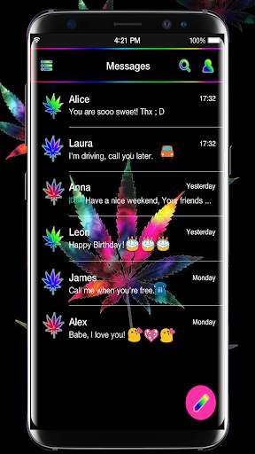 Weed Rasta Keyboard for Android GO🔥 screenshot 3