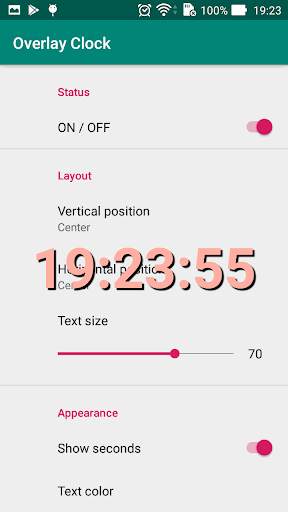Overlay Clock screenshot 2