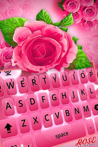 New Pink Rose Keyboard 2019 screenshot 3