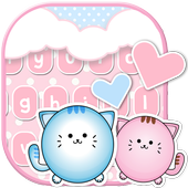 Cat Keyboard Pink Kitty Theme icon