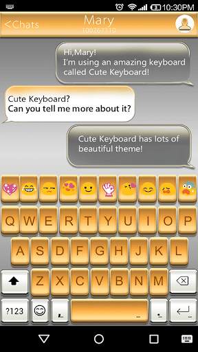 Arabic Gold Emoji Keyboard screenshot 1