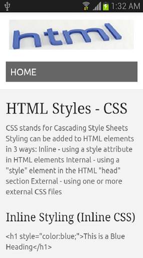 HTML-W3School Offline screenshot 3