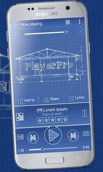 Blueprint Music Player Theme screenshot 1