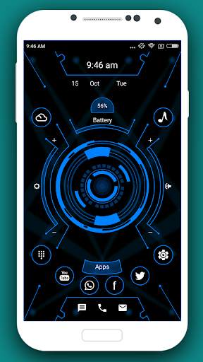 Futuristic Launcher 3 -AppLock screenshot 6
