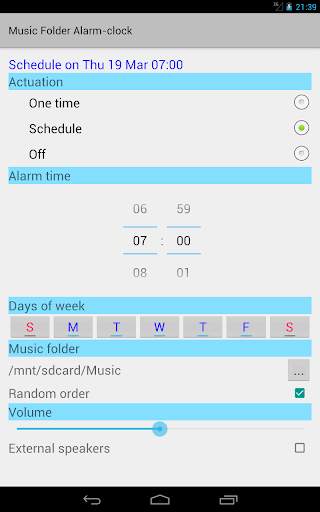 Music Folder Alarm Clock screenshot 3