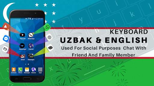 Uzbek Keyboard for android with English letters screenshot 1