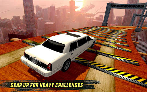 Extreme Limo Mega Ramp - Car Driving Games 3D screenshot 1