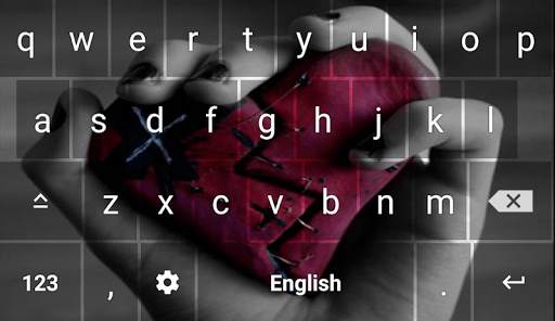 Broken Heart Keyboard Themes screenshot 1