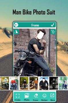 Man Bike Rider Photo Suit screenshot 1