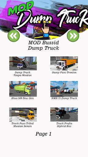 Bussid Mod Dump Truck Lengkap screenshot 2