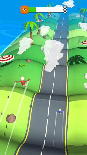 Hill Run Race - Flying Stickman Games screenshot 3