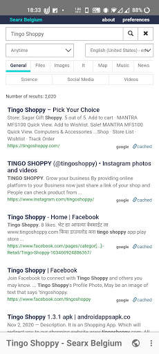 Browser Tingo screenshot 1