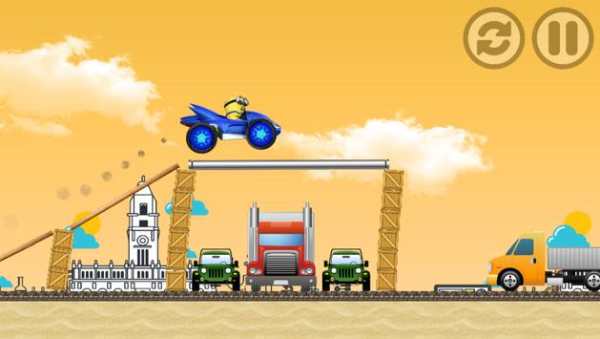 Racing Car Minnions Adventure Game screenshot 3