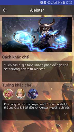 Khắc Chế Tướng Dành Cho Liên Quân Mobile screenshot 2