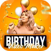 Birthday Video Maker with Song and Name logo