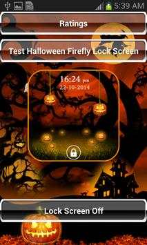 Halloween Firefly Lock Screen screenshot 1