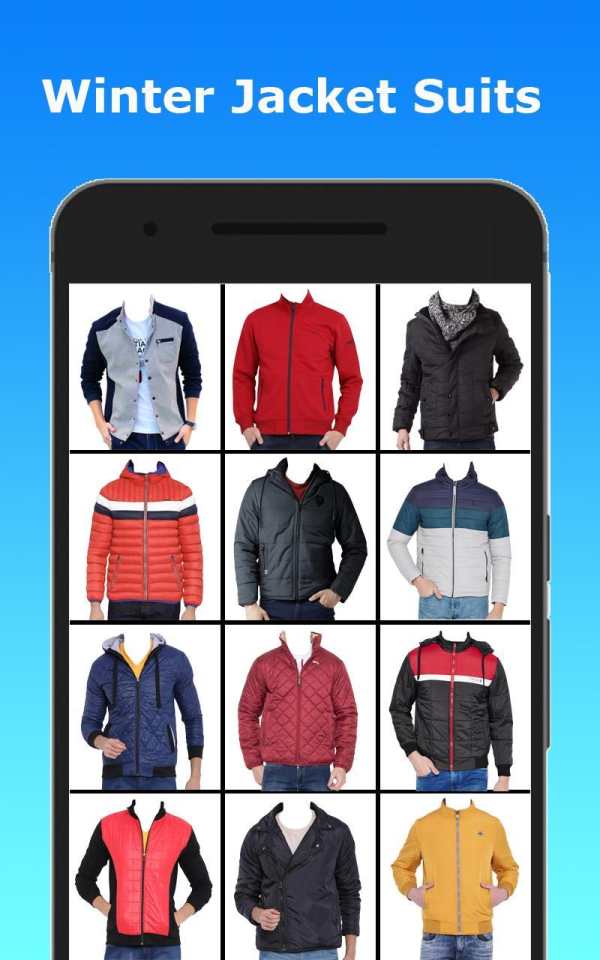 Men Winter Jacket Photo Editor 2019 screenshot 2