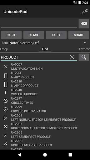 Unicode Pad screenshot 6