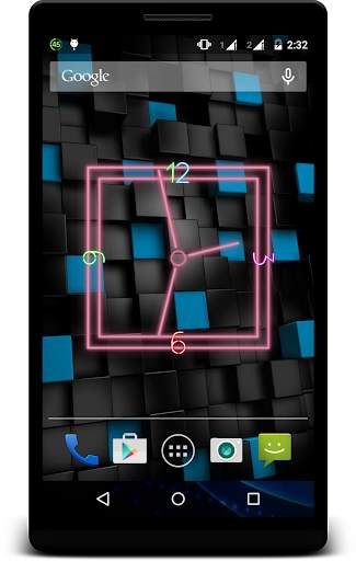 Neon Clock Live Wallpaper screenshot 6
