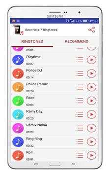 Best Note 7 Ringtones screenshot 10