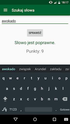 Pomocnik Scrabble - offline screenshot 2