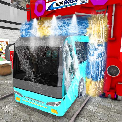 City Bus Wash Simulator: Gas Station Car Wash Game 1.6