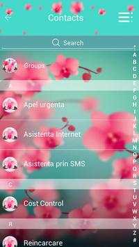Flower Blossom SMS Theme screenshot 2