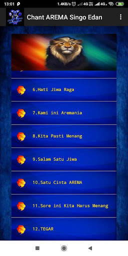 Chant - Chant AREMA ( Offline ) 2 تصوير الشاشة