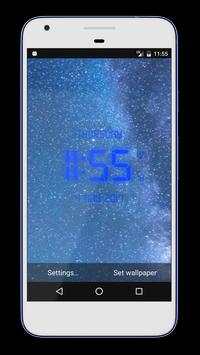 Digital Clock Live Wallpaper 4 تصوير الشاشة