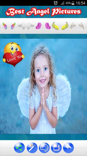 Angel Wings Photo Editor: Cute, Big And Colored 1 تصوير الشاشة