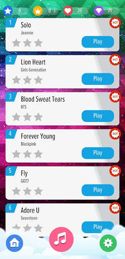 Kpop Piano Tiles Offline - Free Korean Music Songs screenshot 3